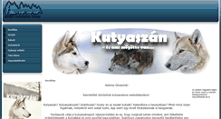 Desktop Screenshot of kutyaszan.hu